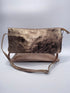 Envelope crossbody bag in brons metallic